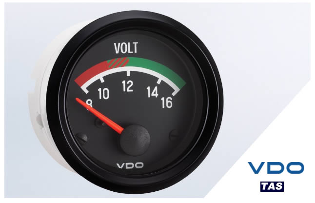 VDO Cockpit 8-16V Voltmeter Gauge